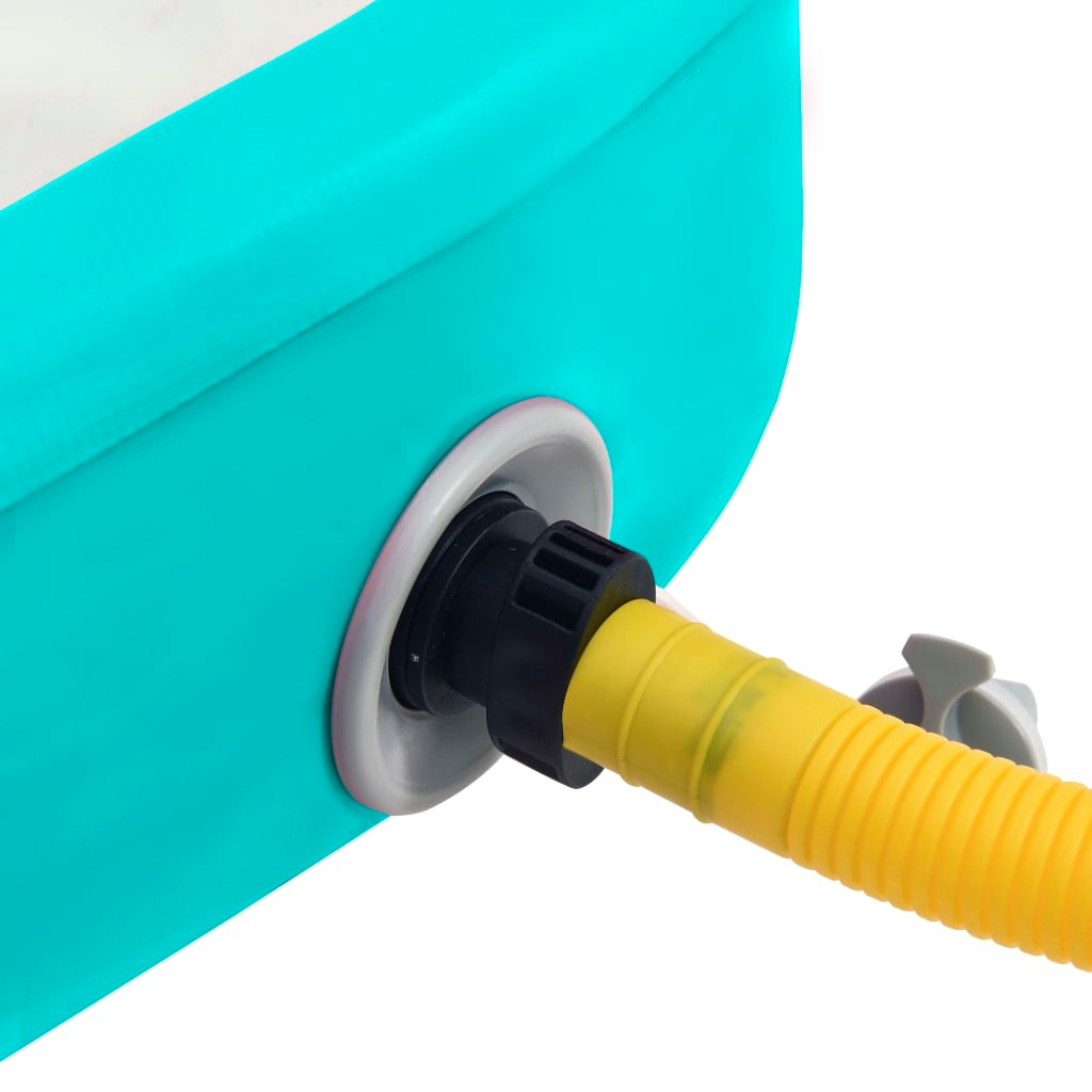 Inflatable Gymnastics Mat With Pump 60x100x10 Cm PVC Green 22 Inflatable Gymnastics Mat with Pump 60x100x10 cm PVC Green